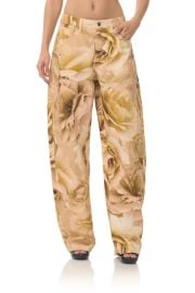 Bexley Barrel Pant - Gold Rose Print AFRM at AFRM